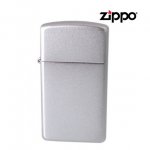 Zippo Slim Brushed Chrome Windproof Lighter - 1605