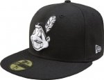Cleveland Indians Black on White 59Fifty