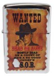 Zippo Lighter 28289 Wanted Dead Or Alive HP Chrome Windproof