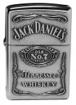 Zippo Lighter 250JD.427 Jack Daniels Label Pewter Emblem