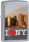 Zippo I Love New York NY Street Chrome Windproof Lighter 28427