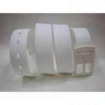 Rubber Candy Color Belt White