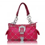 Western Style Buckle Handbags "Pink
