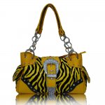 Western Style Zebra Handbags "Yellow"