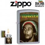 Zippo Bob Marley Lighter Street Chrome Windproof #28488