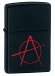 Zippo 20842 Classic Anarchy Black Matte Windproof Lighter