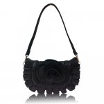 Flower Inspired Crossbody bag with Multi Colors "Black"