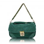 Fashion Shining Turnlock Satchel Bag "Green"