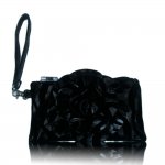 Women's Rose Zebra Small Wristlet Bag With Multi Colors "Black"