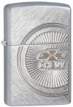 Zippo Lighter 28423 Chevy Logo Street Chrome Rims