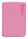 Zippo Lighter 238ZL Zippo Logo Pink Matte Windproof